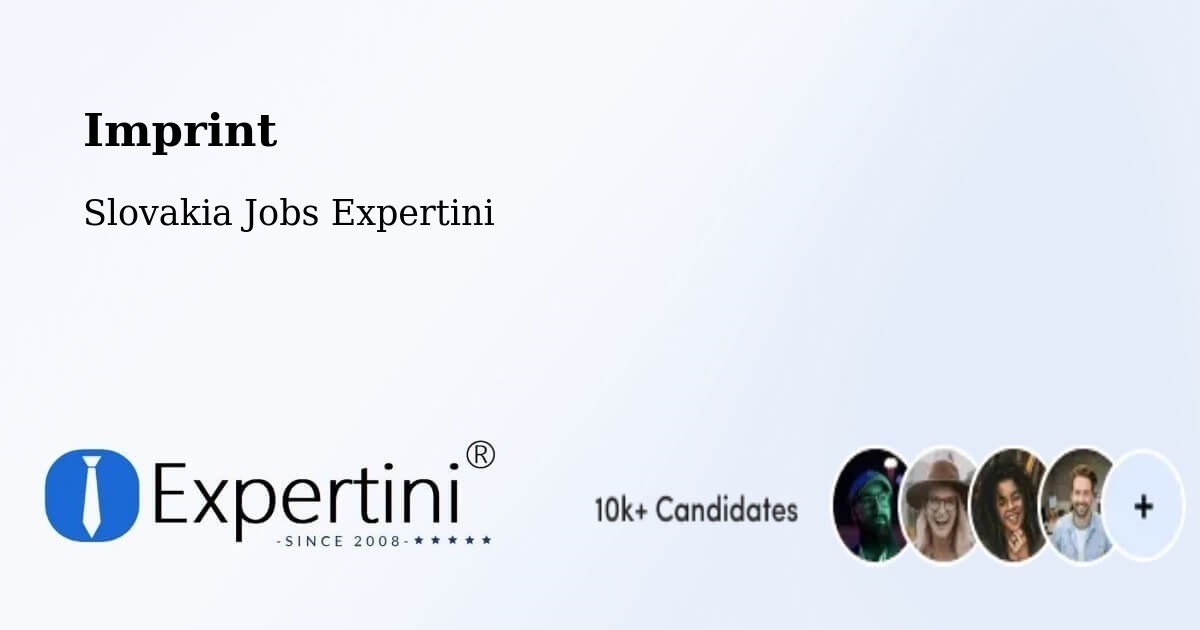 Imprint – Trebišov - Slovakia Jobs Expertini